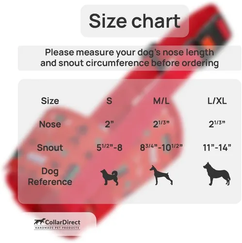 Vista 2 de CollarDirect Bozal para perro, ajustable, suave, transpirable, de nailon tribal, protector bucal para perros pequeños, medianos y grandes