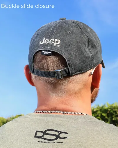 Vista 4 de Jeep Grille Logo Garment Washed Hat Negro