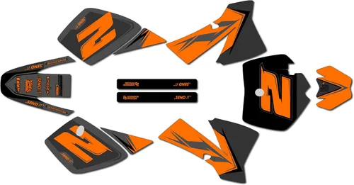 Vista 9 de Graphics Kit for KTM 50SX Mini SX50 (2002-2008) Razor Series Cyan 9 Mil - Easy Go - Dirt Pit Bike Motorcycle Stickers, Dirtbike Racing Automotive