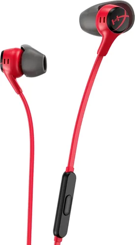 Vista 9 de HyperX Cloud Earbuds II – Controladores de 14mm, cuatro almohadillas, estuche de transporte de carcasa dura, enchufe de perfil bajo de 90°, enchufe