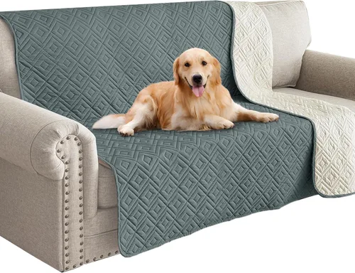 Vista 40 de Manta Impermeable para Sofá para Perros 2026 (30"x53") Cómoda Alfombrilla de Sofá de Dos Plazas para Mascotas con Respaldo Antideslizante, Forro