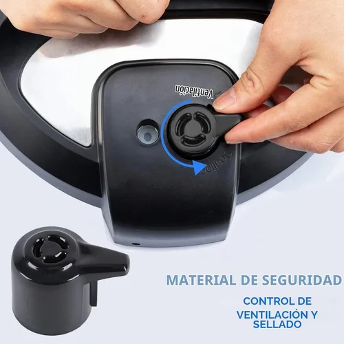Vista 6 de Válvula de vapor con mango de liberación de vapor para olla instantánea de 3, 5, 6, 8 cuartos de galón, pieza de repuesto de válvula de olla a