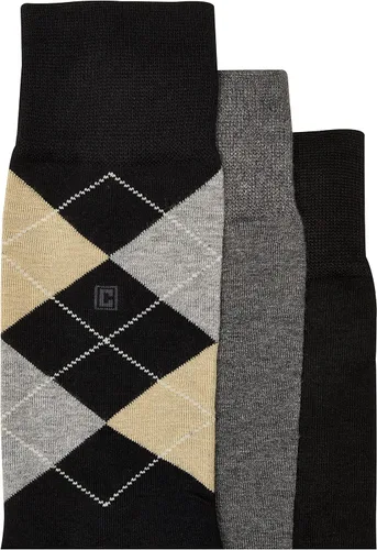 Vista 2 de Chaps mens Soft Argyle Dress Crew Socks - 3 Pair Pack