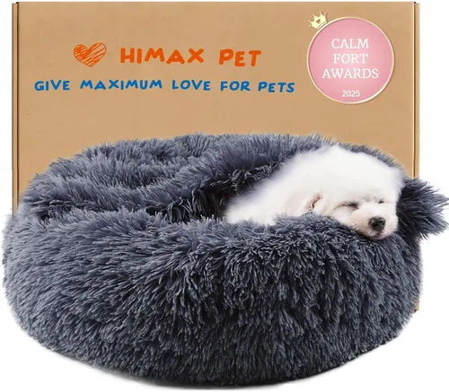 Vista 16 de Himax - Cama para perros pequeños cubierta con manta adjunta, color beige