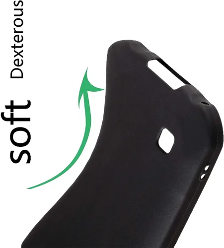 Vista 3 de Funda para Realme 7i RMX2193 (6.5"), con [1 película protectora de vidrio templado], KJYF Funda protectora de silicona suave negra a prueba