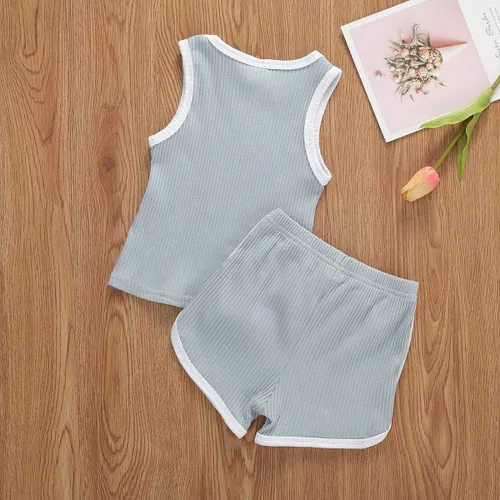 Vista 6 de Nituyy - Conjunto de pantalones cortos con cordón para bebé