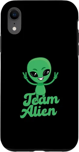 Vista 8 de iPhone 13 Pro para Alien Aliens Lovers Green Alien Meme Team Alien Skin Case
