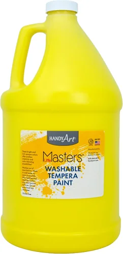 Vista 39 de Handy Art Little Masters - Pintura lavable, 16 onzas, color negro Bright & Mixable, High Opacity, Washable Colors for Classroom, Students, Kids