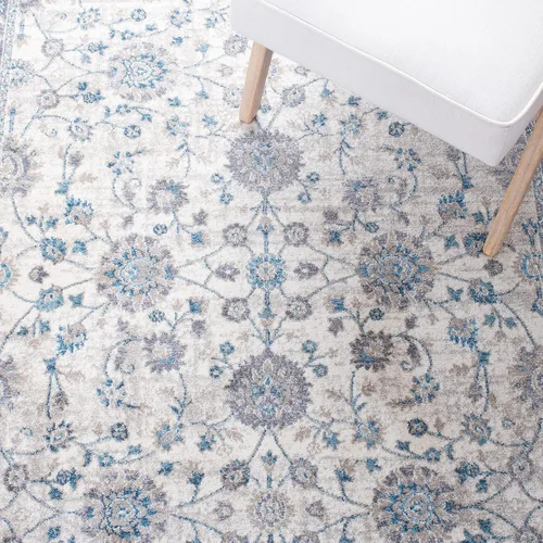 Vista 48 de Safavieh Sofia Collection SOF330B, tapete clásico color gris claro y beige, Polipropileno