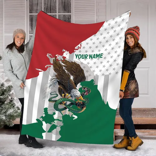 Vista 13 de Manta de México personalizada con nombre para hombres y mujeres, manta personalizada con bandera de México, manta de bandera mexicana, regalo
