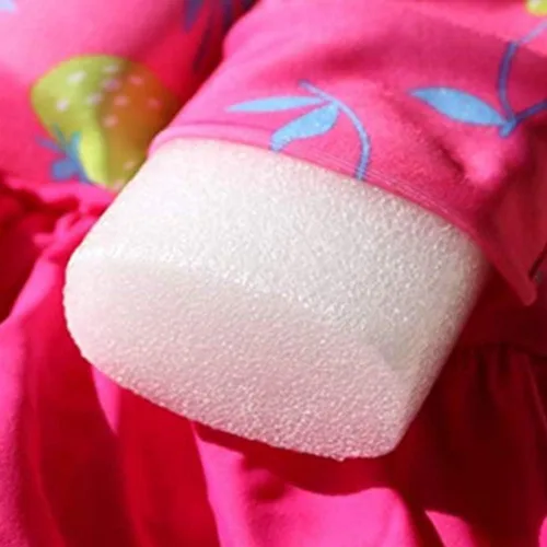 Vista 3 de Traje de baño flotante para niñas pequeñas con volantes con nudo de lazo para niños, traje de baño de una pieza con protección contra erupciones