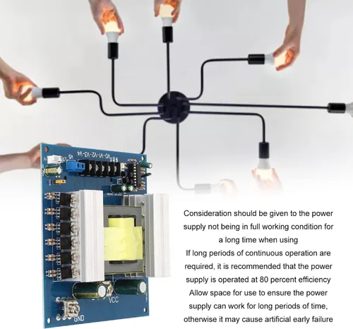 Vista 2 de Placa de módulo inversor profesional de 1000 W, convertidor de impulso inversor, transformador, potencia de alta frecuencia, CC 12 V 24 V a CA 18 V