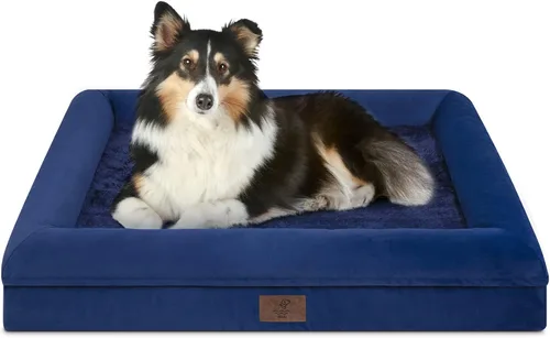 Vista 37 de Cama ortopédica grande para perros, cama impermeable para perros con funda extraíble, sofá suave para mascotas con 4 lados extraíbles y base