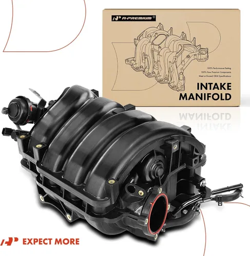 Vista 8 de A-Premium Conjunto del colector de admisión del motor con junta y válvula de control de flujo [4Cyl 2.4L 2.0L] Compatible con Hyundai Santa Fe