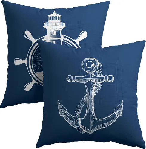 Vista 22 de Happy Halloween - Juego de 2 fundas de almohada decorativas de lino y algodón negro con diseño de murciélago blanco de 16 x 16 pulgadas, fundas