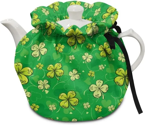 Vista 33 de DISNIMO Funda de tetera aislada a prueba de polvo con diseño floral de colibrí, para mantener el calor, accesorios decorativos, colcha