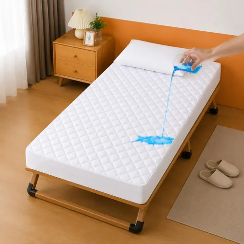 Vista 18 de GRT Cubrecolchón tipo almohada Individual, de rayón con cubierta de bambú, acolchado con relleno alternativo de plumón 3D de 900gsm, colchón