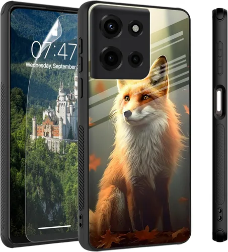 Vista 20 de Funda para Motorola Moto Edge 2022, cubierta trasera de vidrio templado con protector de pantalla, funda protectora a prueba de golpes para Motorola