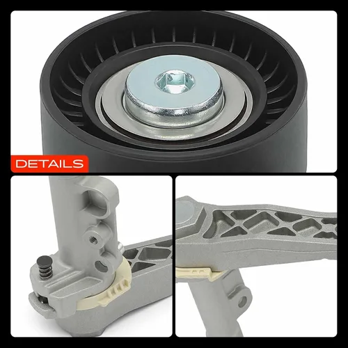 Vista 9 de A-Premium - Conjunto tensor de correa con polea compatible con Mini Para Cooper 2007-2015, Cooper Paceman 2011-2015, Cooper Countryman 2013-2015