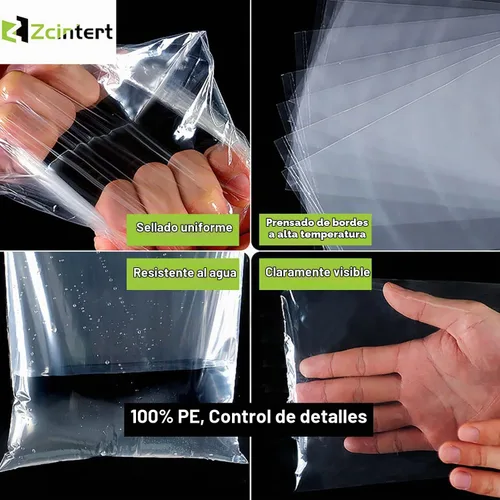 Vista 7 de Zcintert Bolsas Transparentes de Celofán para Golosinas 100 Piezas - 11.8" x 15.8" (2mils), Bolsas de Regalo de Plástico para Dulces, Recuerdos