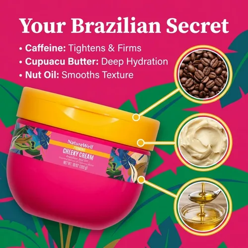 Vista 3 de NATURE WELL Crema corporal reafirmante y tensora ultra rica, promueve la hidratación profunda, absorción rápida, aromas de crema de pistacho, flor