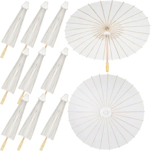 Vista 10 de Sadnyy Paraguas de papel decorativo chino japonés paraguas paraguas bricolaje pintura aceitada paraguas manualidades para boda nupcial fiesta