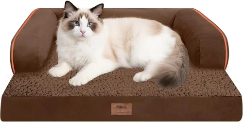Vista 109 de Cama pequeña para perros y sofá para gatos, camas ortopédicas impermeables para perros pequeños, cama para gatos, sofá para mascotas cómodo