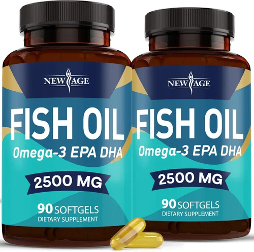 Vista 9 de NEW AGE Suplemento de aceite de pescado Omega 3 para el sistema inmunológico y de apoyo a la salud, promueve la salud de las articulaciones