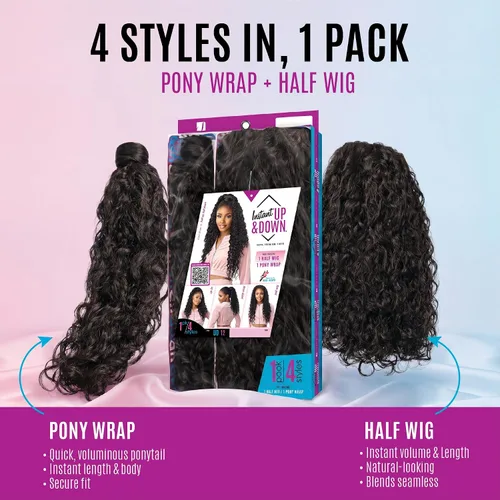 Vista 3 de Sensationnel Instant Updown Halfwig Pony-lud 12, T1B/4
