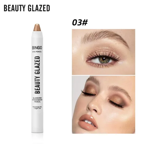 Vista 6 de Beauty Glazed Eye Penci Set - Sombra de ojos en crema mezclable para uso múltiple como delineador de ojos, iluminador