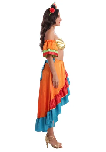 Vista 4 de Disfraz de Bailarina Bombshell Bonanza para Mujer Multicolor