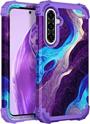 Vista 89 de Hocase Funda para Galaxy A37 5G, protección resistente a prueba de golpes, parachoques de goma de silicona suave+funda protectora híbrida