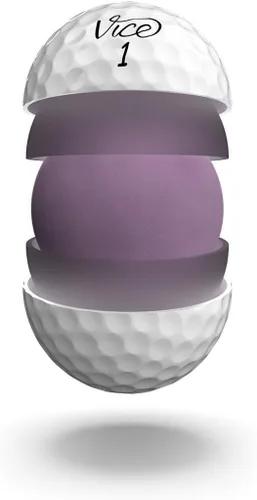 Vista 3 de Pelotas de golf blancas Vice Pro