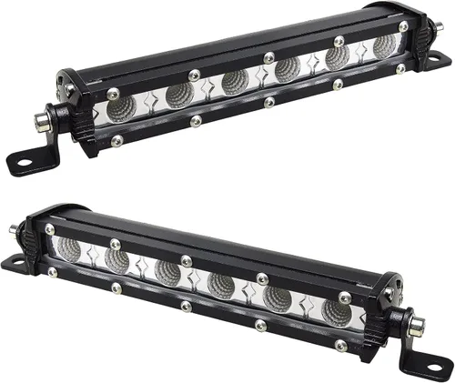 Vista 16 de Willpower 2 unids 5 pulgadas 15 W sola fila LED barra de luz Spot Beam Slim Off Road Luz niebla lámpara de trabajo luces de conducción para 4X4