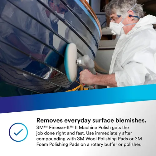 Vista 5 de 3M Finesse-It II - Pulidor para máquina, 05929, 1 galón, alto brillo Acabado liso para pinturas automotrices OEM y posventa