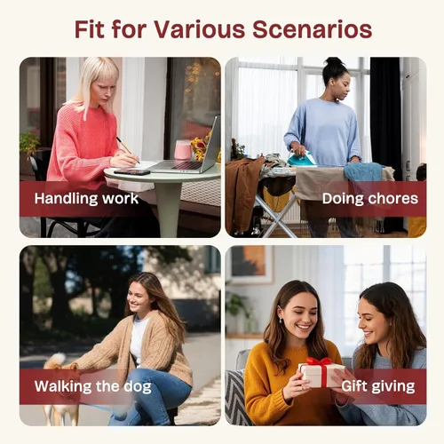 Vista 14 de EverFoams Pantuflas de microgamuza para mujer, cálidas, cómodas, de espuma viscoelástica, zapatos de casa para interiores, con cuello de punto