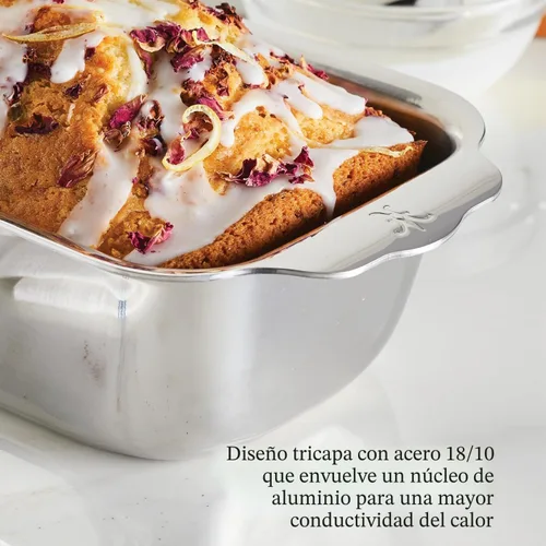Vista 3 de Hestan Provisions OvenBond - Molde para pan de acero inoxidable con revestimiento de tres capas, 1 libra (9 x 5 pulgadas)