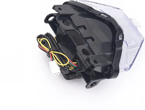 Vista 6 de Luz trasera LED de freno para motocicleta, lente transparente con señales de giro integradas para Yamaha 2015-2017 FZ07,2008-2020 MT07,2015-2020 YZF