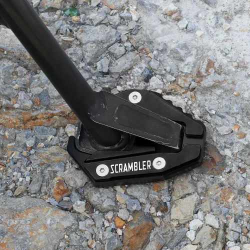 Vista 2 de Para Scrambler 1100 2017 ~ 2023 Scrambler Classic 2015 ~ 2020 Scrambler Full Throttle 2018 ~ 2023 Motocicleta CNC Kickstand Soporte lateral Ampliar