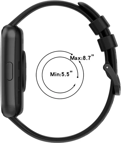 Vista 4 de Senter Correas de repuesto de goma suave de liberación rápida para Huawei Watch Fit 2 Smart Watch