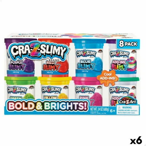 Vista 2 de Juego de Plastilina Cra-Z-Art Bold&Brights (6 Unidades) Slime