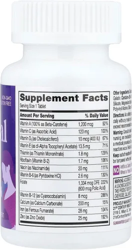 Vista 2 de 21st Century Vitaminas multivitamínicas prenatales, 60