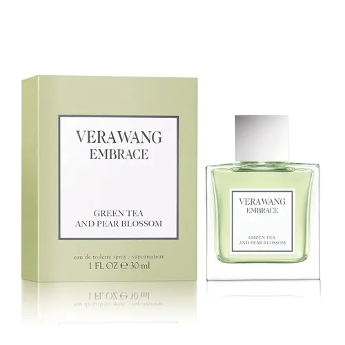 Vista 2 de Vera Wang Embrace Eau de Toilette en espray para mujer, té verde y flor de pera, 1 onza líquida
