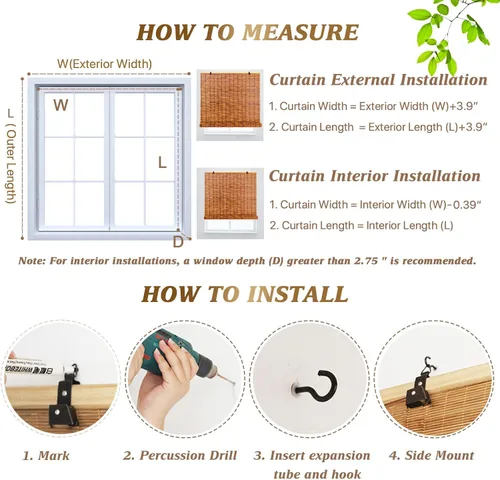 Vista 7 de Persianas enrollables de bambú para patio, tamaño personalizado, persianas retro enrollables para exteriores, cortinas de junco, cortinas de junco