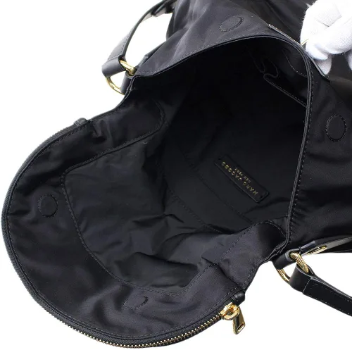 Vista 3 de Marc Jacobs Preppy Natasha - Bolsa cruzada de nailon, color negro, talla M, Negro, M