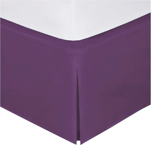 Vista 2 de Mk Collection Falda de Cama Plisada Sólida (Negro, Full)