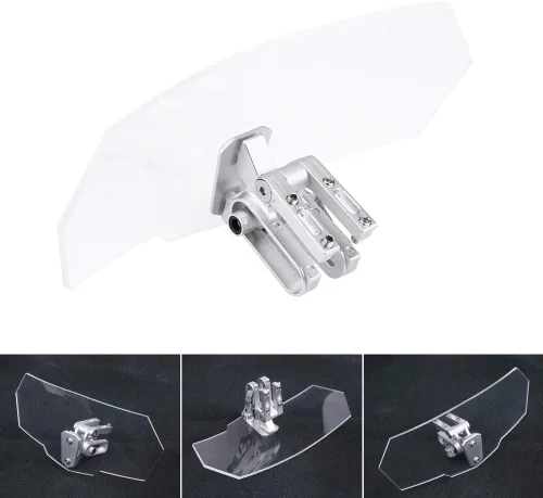 Vista 6 de Extensor de parabrisas de motocicleta, reemplazo universal de parabrisas ajustable para Kawasaki/Honda