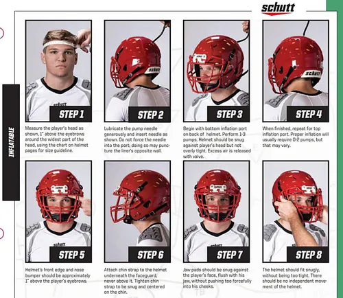 Vista 6 de Schutt Sports Vengeance A11+ - Casco de fútbol americano juvenil (máscara facial no incluida)