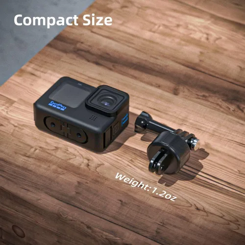 Vista 6 de Accesorios magnéticos para GoPro, base de liberación rápida para bicicleta, selfie stick, monopie, soporte de trípode, compatible con GoPro Hero
