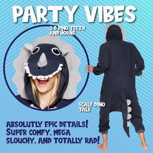 Vista 53 de Funziez! - Disfraz de Halloween para adultos, disfraz de animales y criaturas marinas, mameluco afelpado para cosplay, para mujeres y hombres